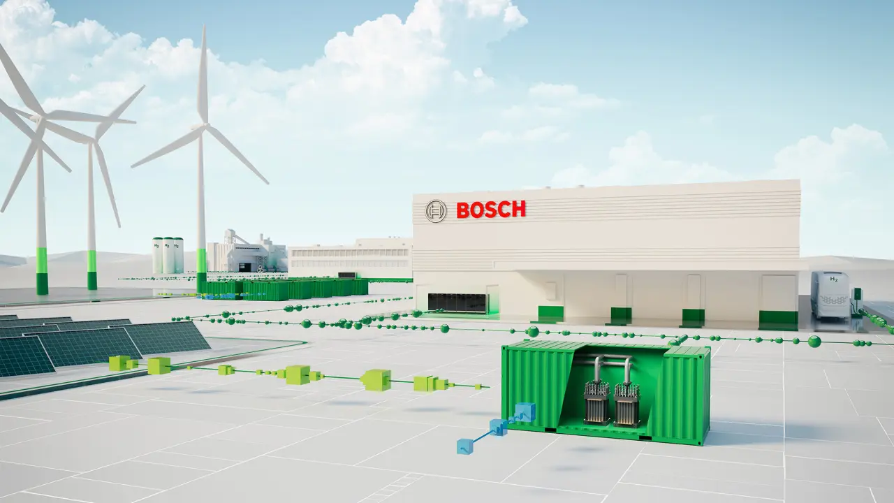 1,25 MW PEM Elektrolyseur der Firma Bosch